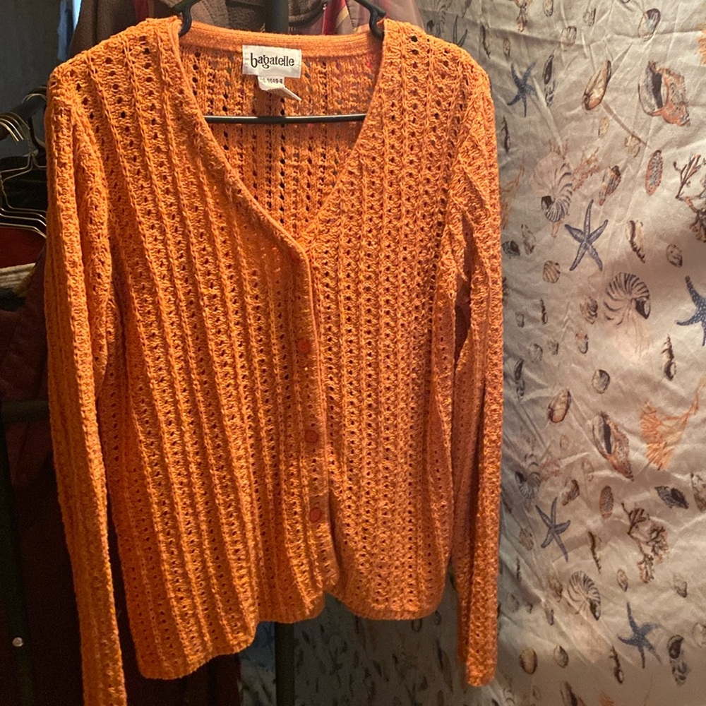 Bagatelle Cardigan sweater peach in color size L